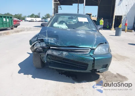 1999 Honda Civic Lx z USA, uszkodzony, nr VIN 2HGEJ6670XH535122